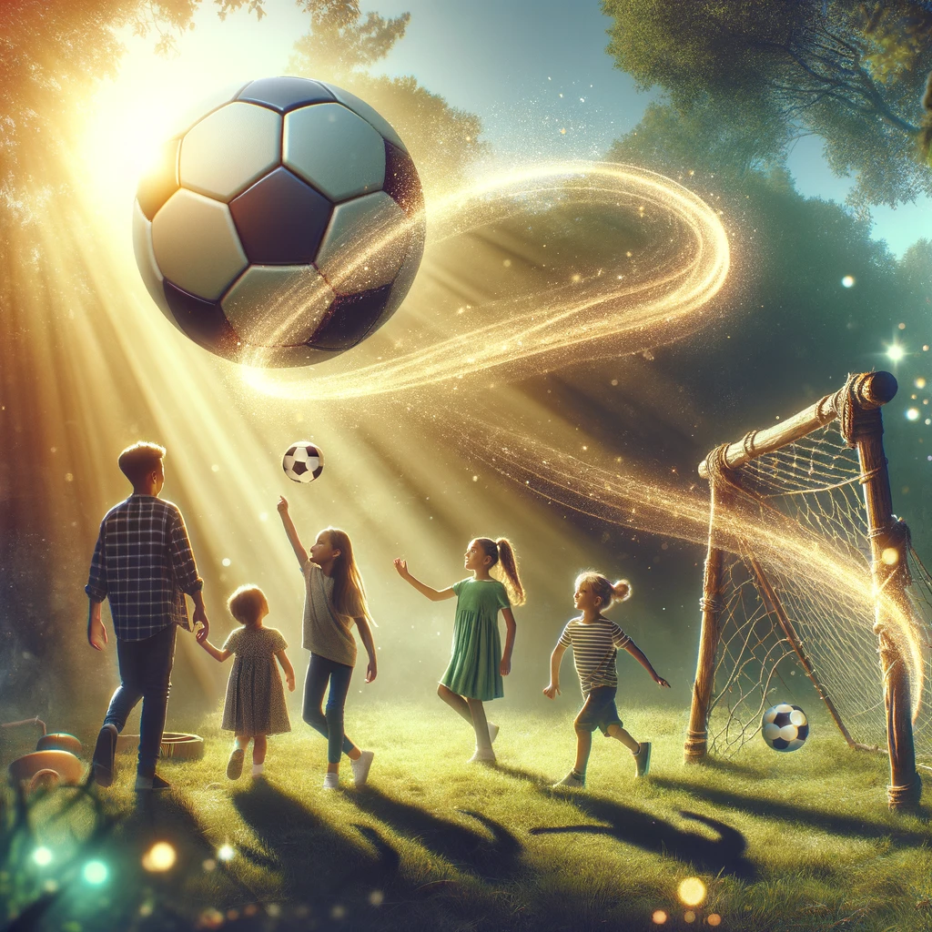 家族の時間を魔法のように変える！「曲がるサッカーボール」で創造力を育む遊び